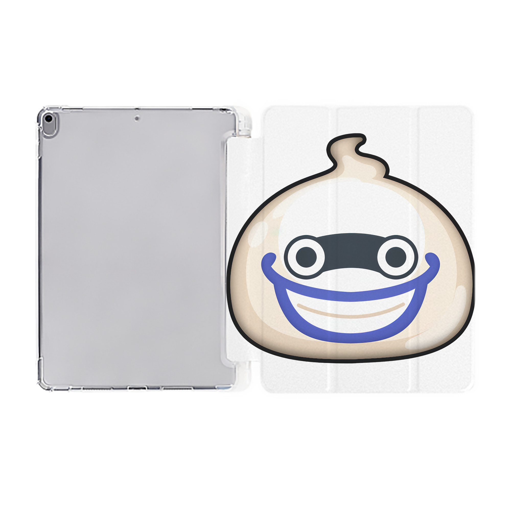 （画像用） 妖怪ウォッチ Yo-kai Watch IPad ケース ペン収納付き 三つ折りスタンド PUレザー×シリコン 対応機種9.5/10.5/10.9インチ